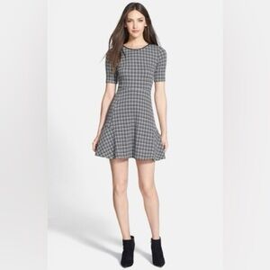 Theory Gray Plaid Mini Dress